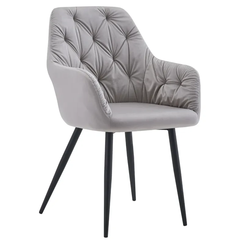 Designové křeslo, šedá Velvet látka, VERIO NEW Jen Po Omezenou Doba
