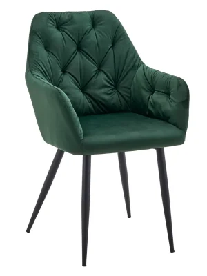 Designové křeslo, tmavě zelená Velvet látka, VERIO NEW Sezónní Sleva