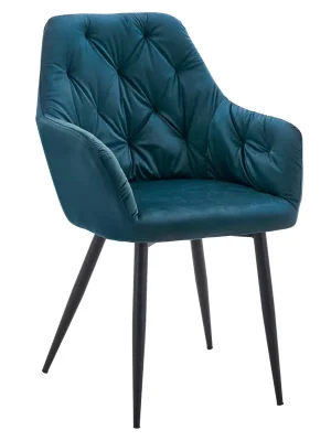 Designové křeslo, tyrkysová Velvet látka, VERIO NEW Cenová Bomba