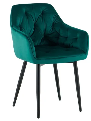 Designové křeslo, zelená Velvet látka, FEDRIS 2 NEW Omezená Nabídka