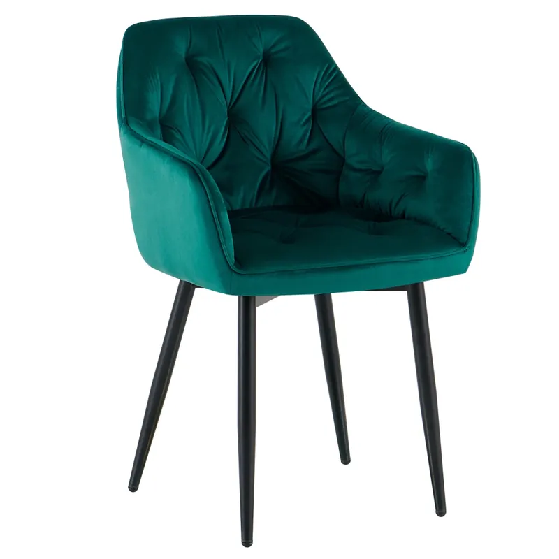 Designové křeslo, zelená Velvet látka, FEDRIS 2 NEW Omezená Nabídka