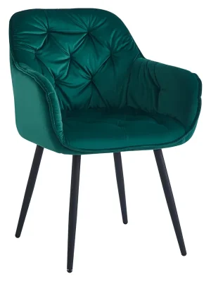 Designové křeslo, zelená Velvet látka, FEDRIS NEW Bezpečná Platba
