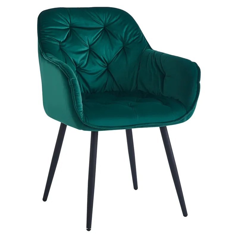 Designové křeslo, zelená Velvet látka, FEDRIS NEW Bezpečná Platba