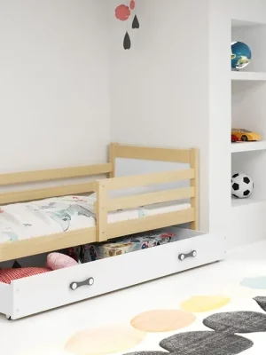 Koupit Online Postel Riky 90x200 borovice/bílá