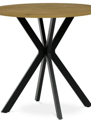 Kulatý jídelní stůl 80x80cm, mdf, divoký dub, HT-F4108 OAK Kup Teď