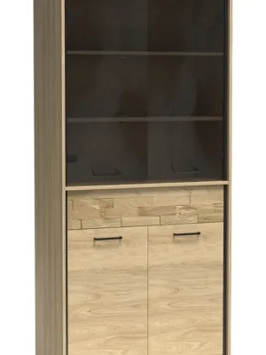 Expresní Doručení Vitrína 4D1S PILETAS M-3 dub hickory