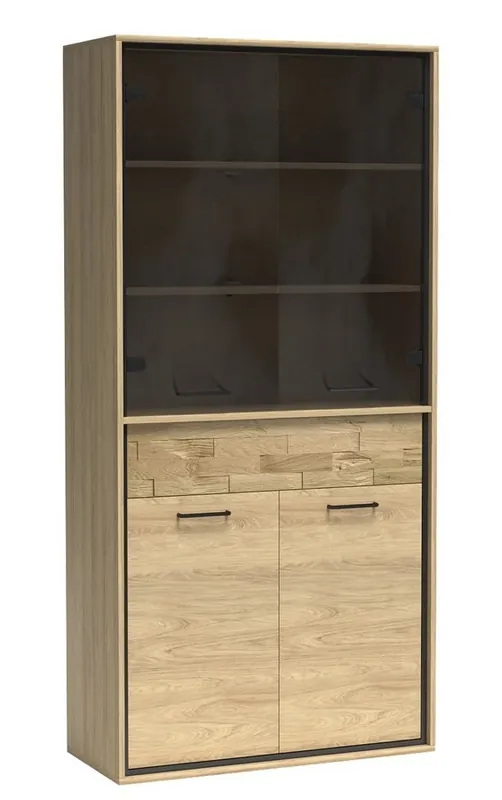 Expresní Doručení Vitrína 4D1S PILETAS M-3 dub hickory