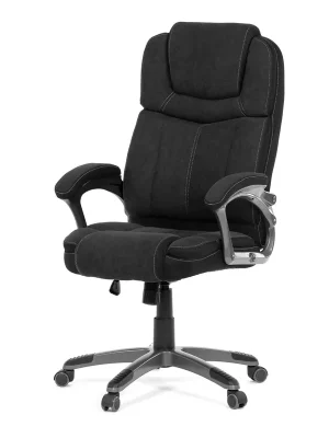 Finální Výprodej Kancelářské křeslo, houpací mechanismus, černá látka, KA-C715 BK2