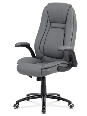 Kancelářské křeslo, houpací mechanismus, šedá ekokůže, KA-G301 GREY Top Prodej