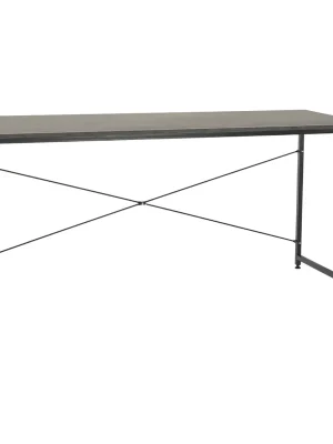 Cenová Bomba Psací stůl, beton/černá, 150x60 cm, MELLORA