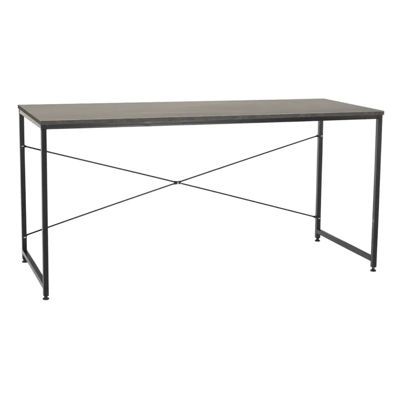 Cenová Bomba Psací stůl, beton/černá, 150x60 cm, MELLORA