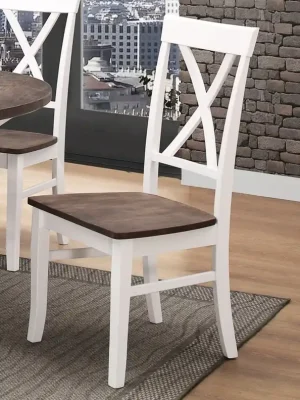 Nakupujte Hned Jídelní čalouněná židle ALICANTE bílá/wenge