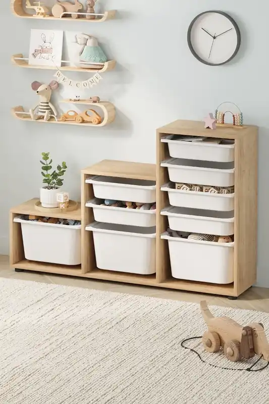 Ihned K Objednání ALARA úložný box, bílá/dub safírový
