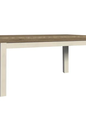 Zlevněný Jídelní rozkládací stůl, sosna skandinávská / dub divoký, 160-203x90 cm, ROYAL ST
