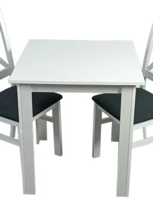 Ihned K Objednání Jídelní sestava 2+1 TOMEK 70x70 cm bílá/potah Moric 8