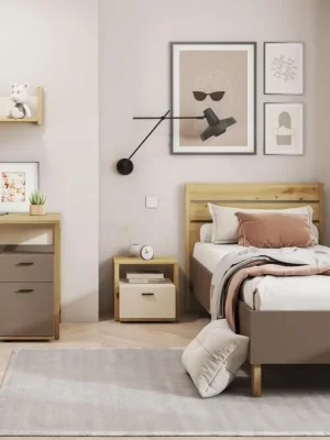Dětská sestava LIMERA barva dub artisan/béžová/lanýž Ihned K Objednání