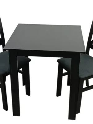 Hit Sezóny Jídelní sestava 2+1 TOMEK 70x70 cm černá/potah Moric 8