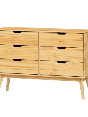 Komoda 3+3 zásuvky BONITO lak Výhodná Nabídka