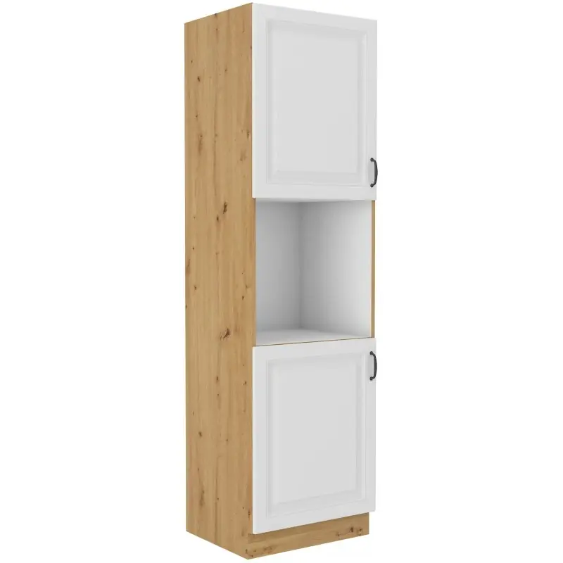 Kuchyňská skříň Stipe na vestavenou troubu 60 DP 210 2F bílá/dub artisan Dokud Zásoby Vydrží