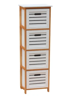 Komoda, bílá/přírodní, TALAS Dokud Zásoby Vydrží