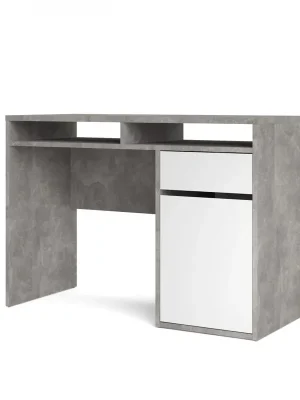 Kup Teď Psací stůl Felix 488 beton/bílý lesk