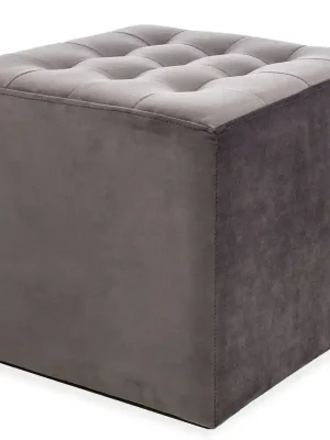 Expresní Doručení Taburet LORI VELVET šedá