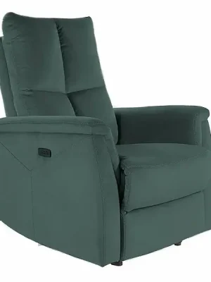 Čalouněné křeslo rozkládací NEPI VELVET zelená Kup Teď