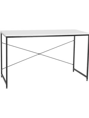 Ihned K Objednání Psací stůl, bílá/černá, 120x60 cm, MELLORA