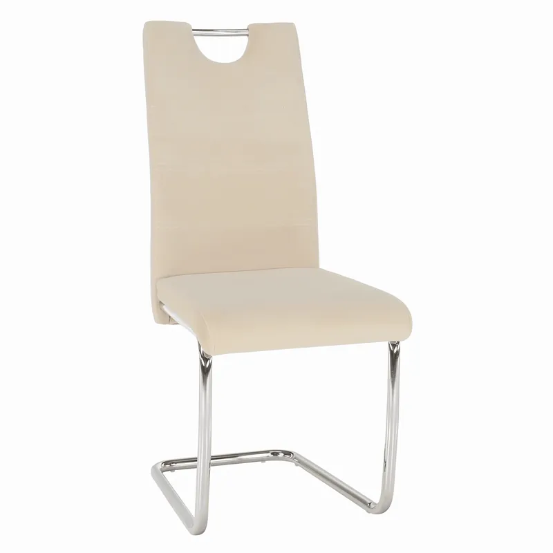 Cenová Bomba Jídelní židle, béžová Dulux Velvet látka, ABIRA NEW