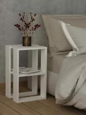 LETOILE, noční stolek, bílý Cenově Výhodný