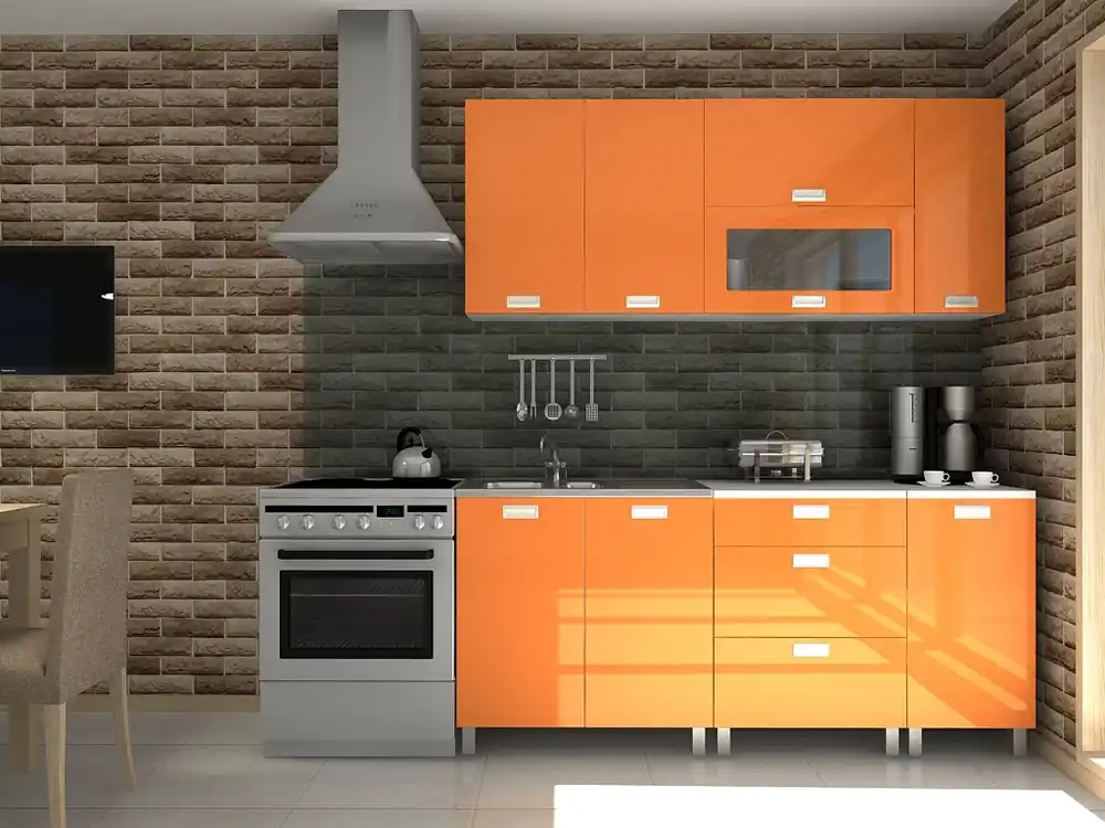 Kuchyňská linka Timothy KRF 180 oranžový lesk Ověřený