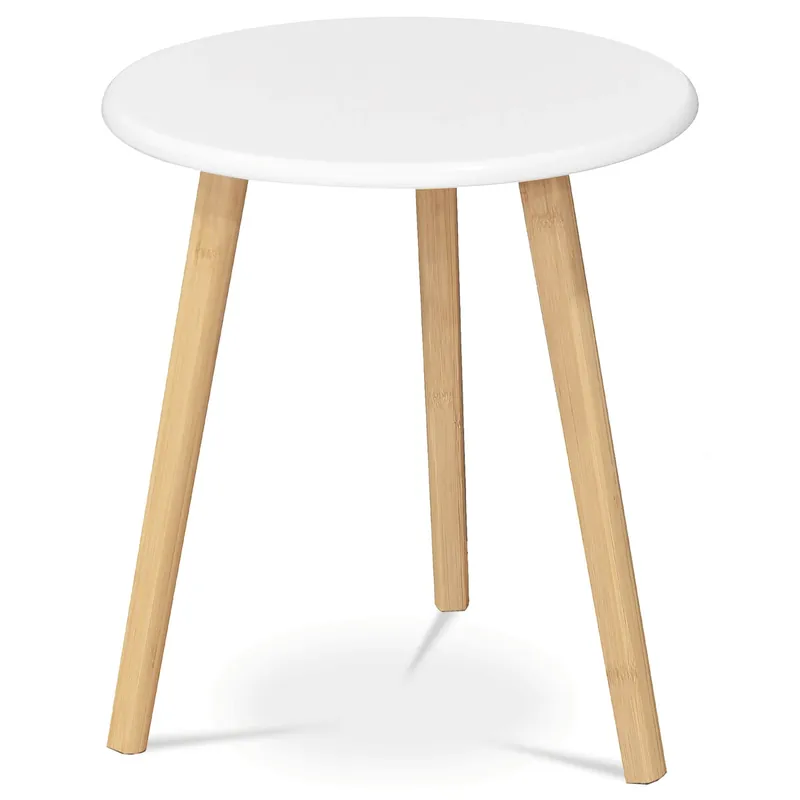 Konferenční stolek 40x40x45cm, mdf, bílá, AF-1142 WT Výhodná Nabídka