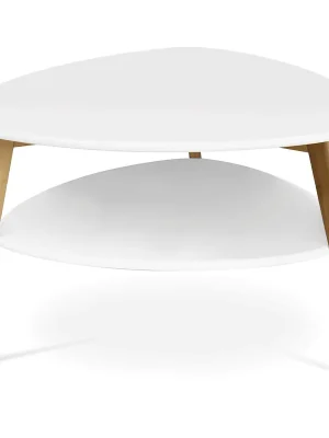 Konferenční stolek 78x78x50cm, mdf, bílá, AF-1192 WT Rychlé Dodání