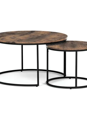 Must-Have Konferenční stolek 80x80x45cm, mdf, old wood, AF-3002 OLW