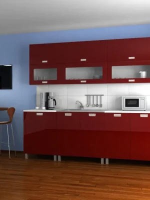 Kuchyňská linka Saleri KRF 260 bordo lesk Výhodná Nabídka