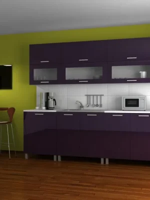 Kuchyňská linka Saleri KRF 260 fialový lesk Cenový Hit