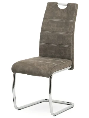 Akční Nabídka Jídelní židle, hnědá, látka, HC-483 BR3