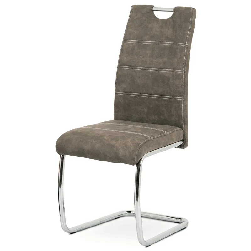Akční Nabídka Jídelní židle, hnědá, látka, HC-483 BR3