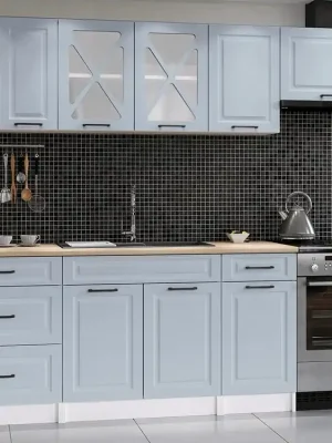 Vrácení Zdarma Kuchyňská linka Magda 240/180 světle modrá MAT