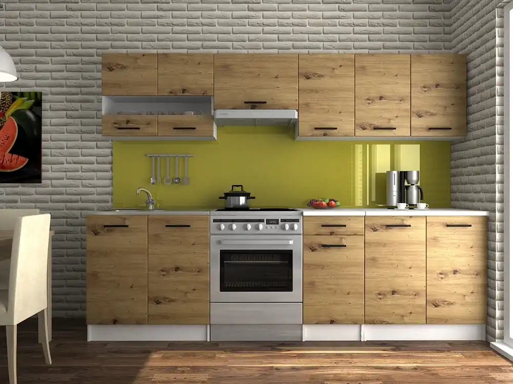 Bezpečná Platba Kuchyňská linka Luigi III 260/200 dub artisan