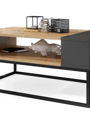 Konferenční stolek LYNX 100x60 cm dub artisan/antracit Cenově Výhodný