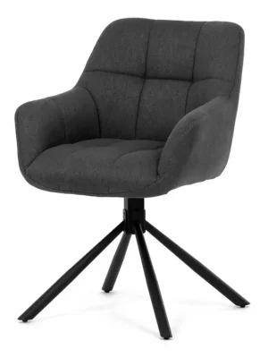 Jídelní židle, šedá, látka, HC-532 GREY2 Značkový