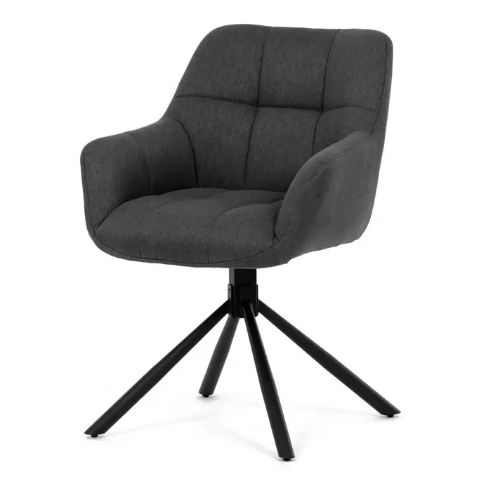 Jídelní židle, šedá, látka, HC-532 GREY2 Značkový