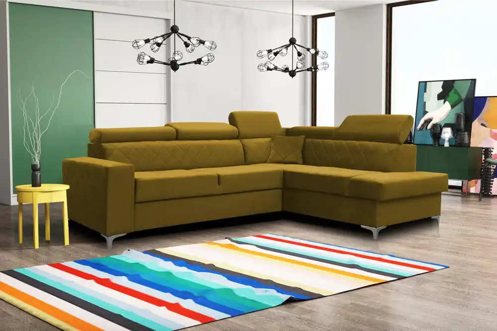 Sedací souprava Silk P žlutá Speciální Cena