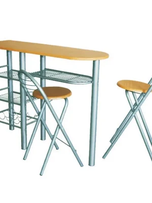 Komplet barový stůl + 2 židle, buk, 120x40 cm, BOXER Must-Have