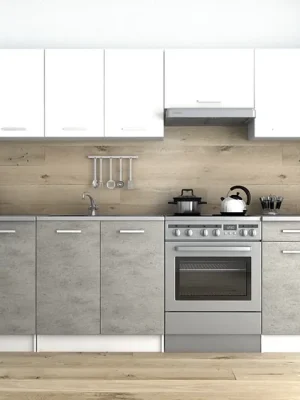Kuchyňská linka Luigi 320/260 bílá/beton Novinka