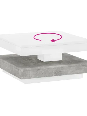 Vrácení Zdarma Konferenční stolek, bílá/ beton, MANDY