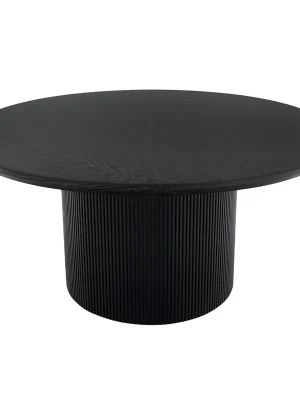 Konferenční stolek, černá, průměr 80 cm, MAHIR TYP 2 Sezónní Sleva
