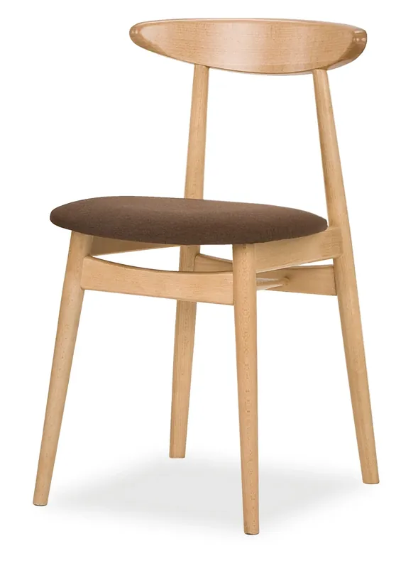 Sezónní Sleva Masivní dřevěná jídelní židle Cara, buk, 130 kg, elegantní design