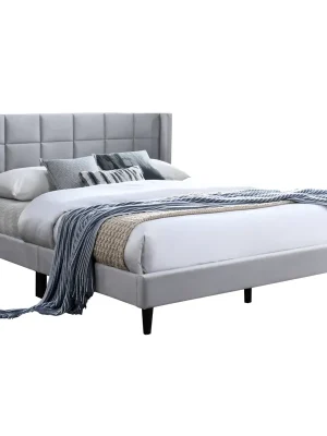 Vysoce Kvalitní Postel, 160x200, šedá Velvet látka, BELATO